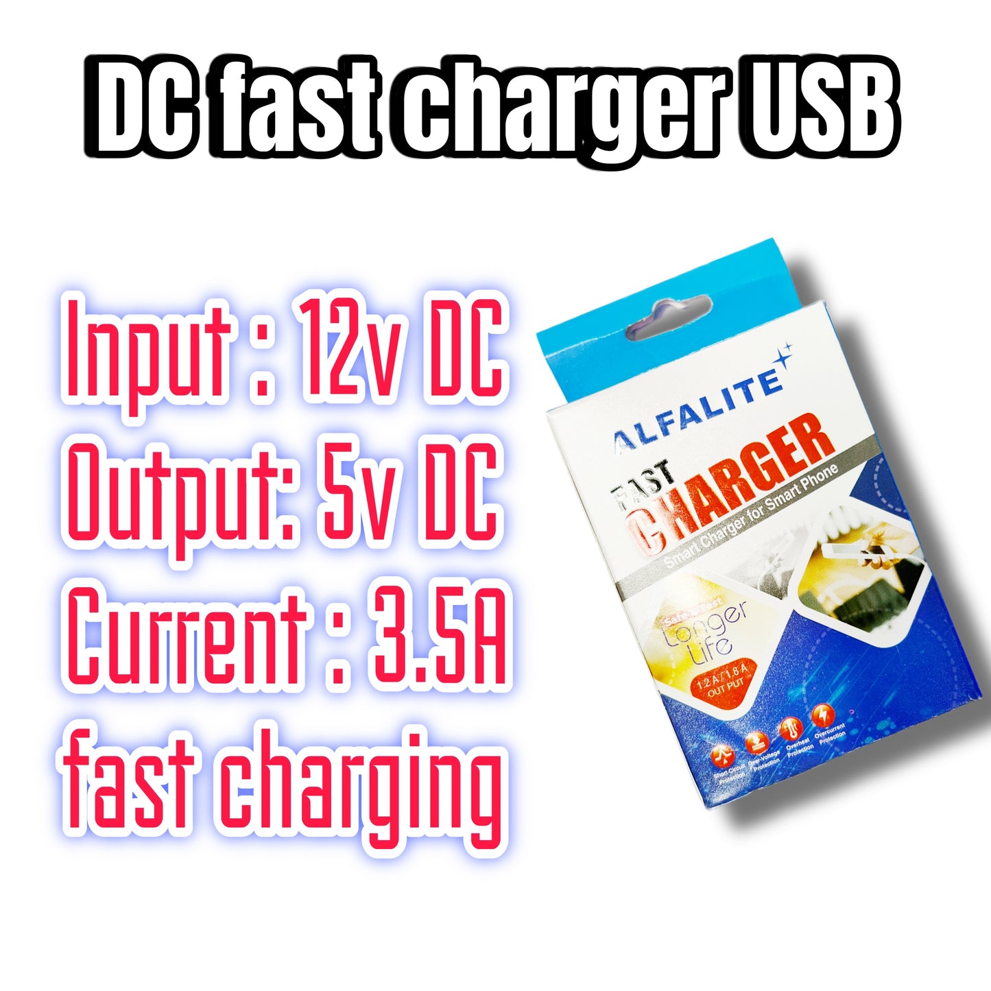 DC mobile fast charger 12v