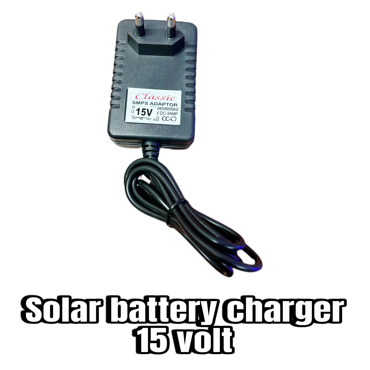 Solar battery charger 15v