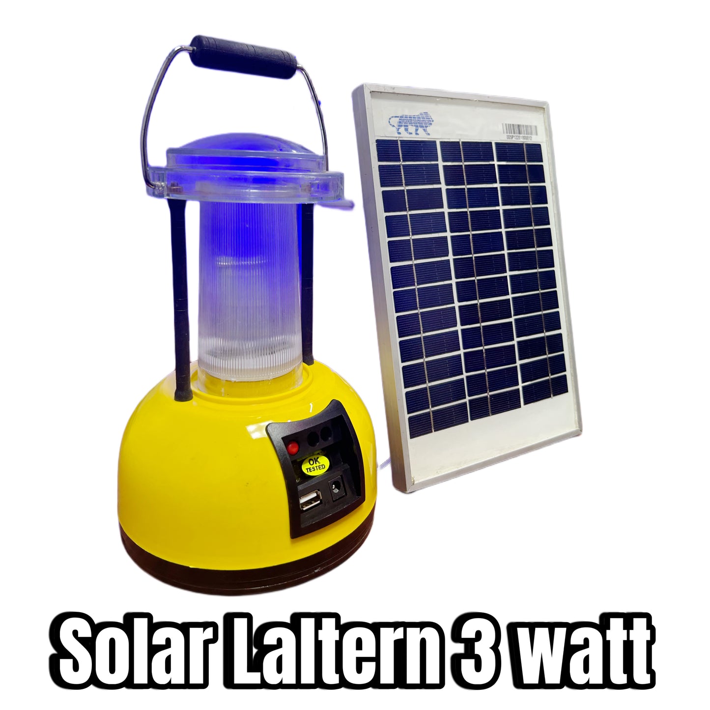 Solar Laltern 3 watt with solar panel