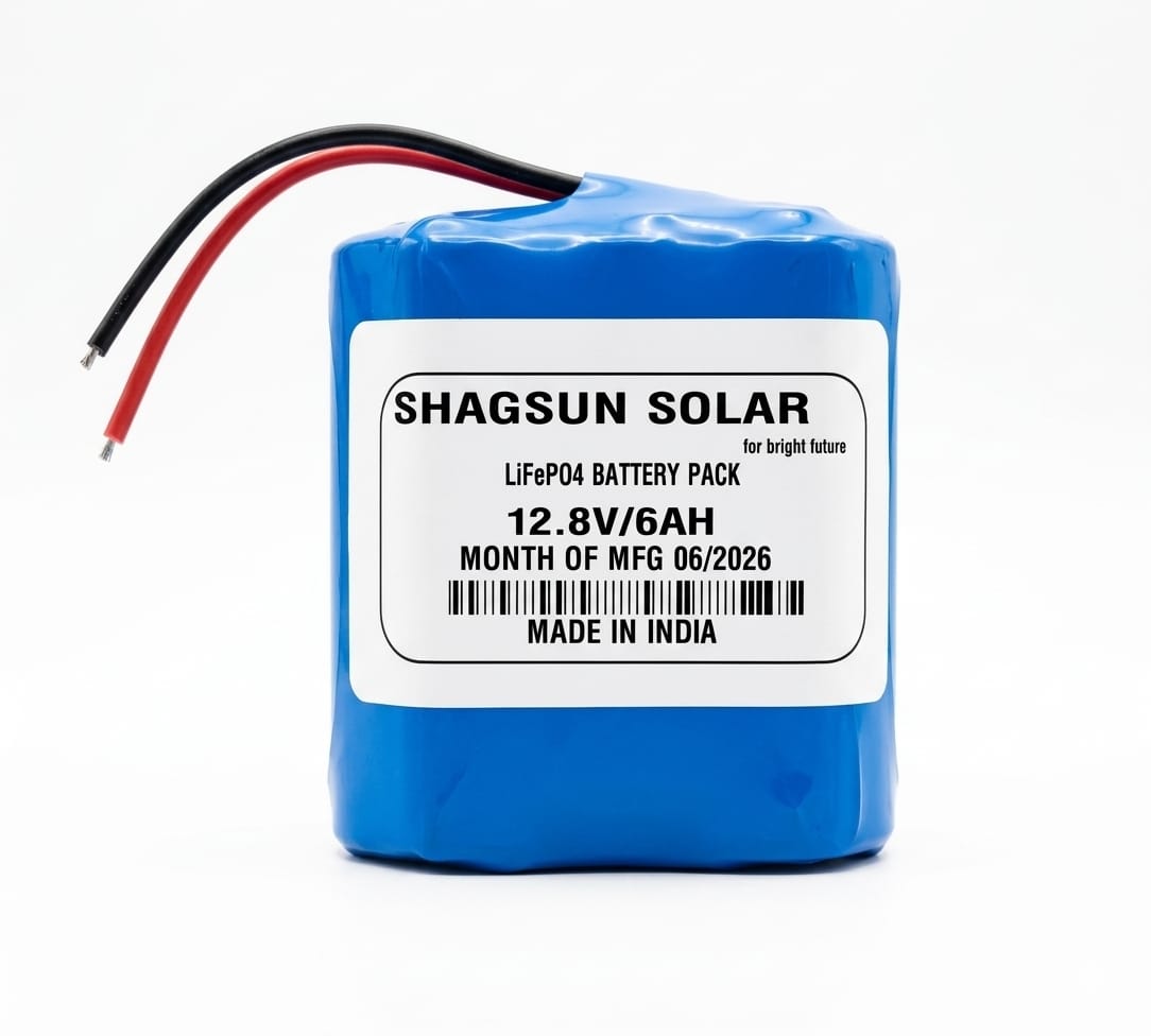 12.8V 6Ah LiFePO4 Battery pack
