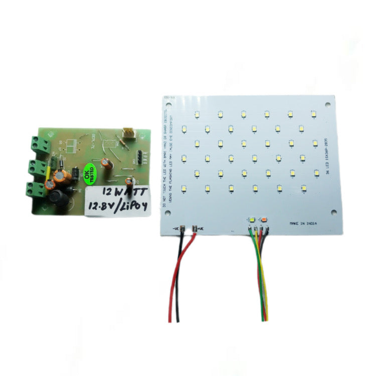 Solar Semi Light Driver with MCPCB (for 12.8v LiPo4 battery)